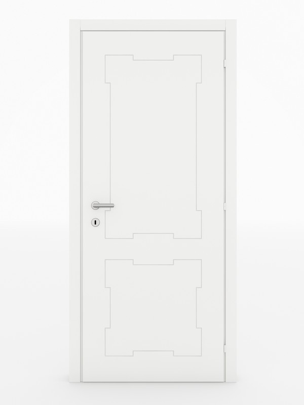Linear P2 battente Rear Linear P2 Laccato bianco