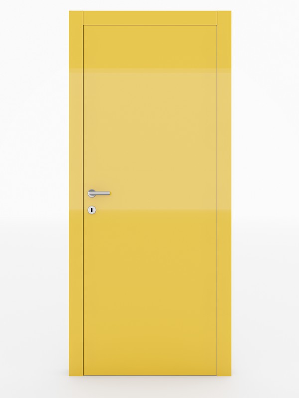 WOOD RAL 1003 lucido REAR Wood modello A Laccato Lucido RAL 1003